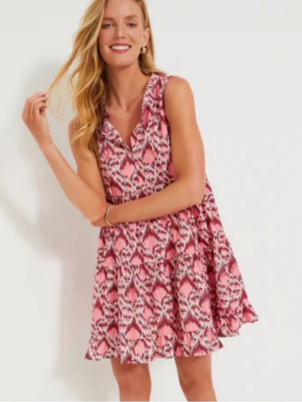 Tuckernuck Poppy Ikat Mini Salty Paloma Coverup Dress Size Medium